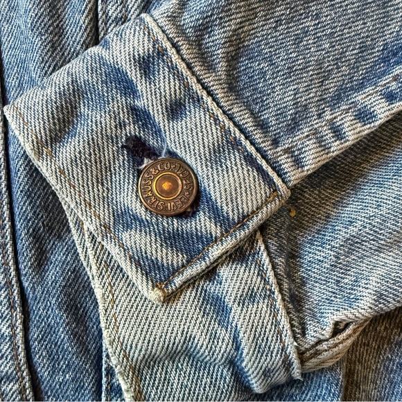 Vintage 1980s Levi’s Type 3 Trucker Blue Denim Jacket 70506 Made In USA 42R - Picture 14 of 16